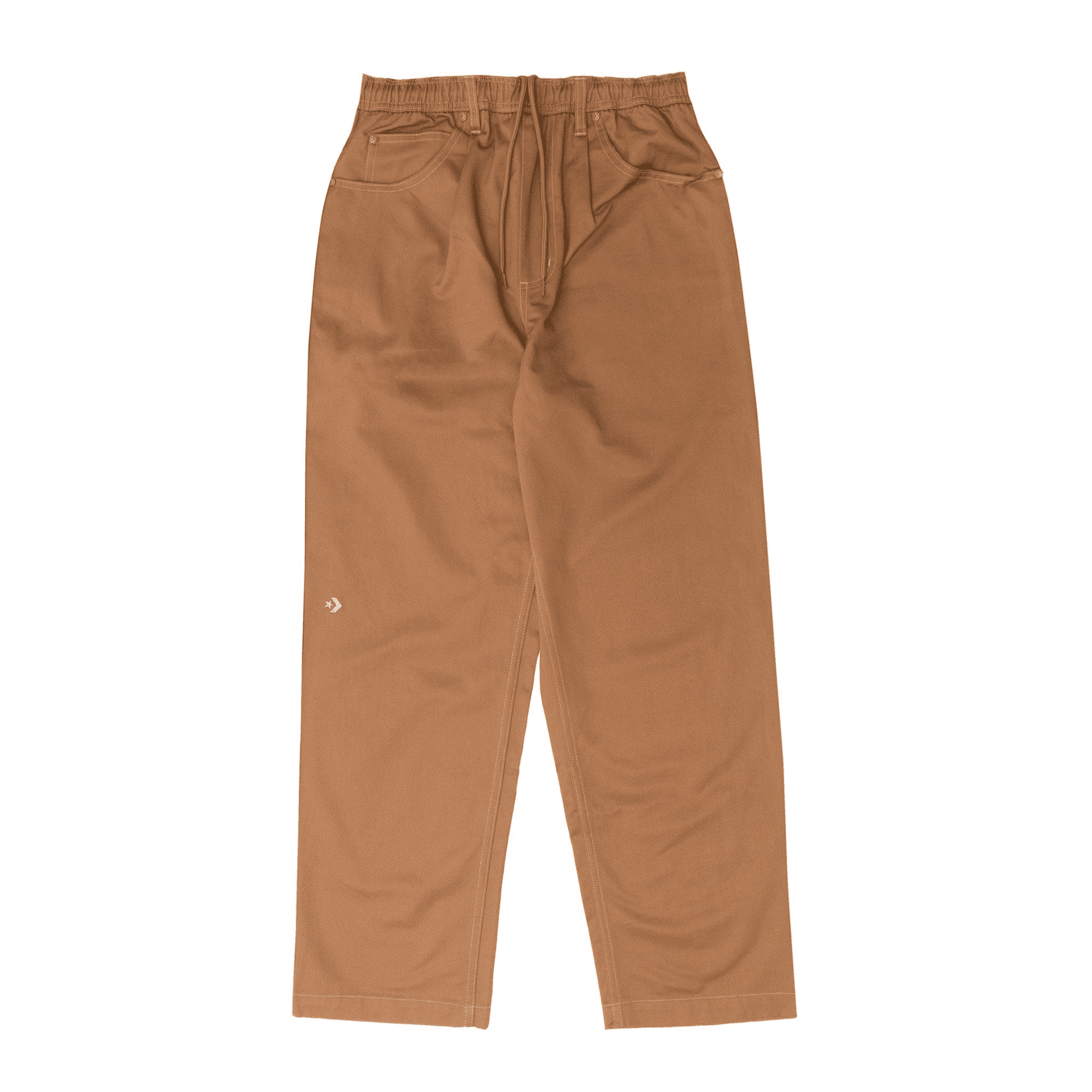 Штаны Converse 5-Pocket PANTAL ONE Универсальный прямой брюки Мужской Оранжевый - изображение 1