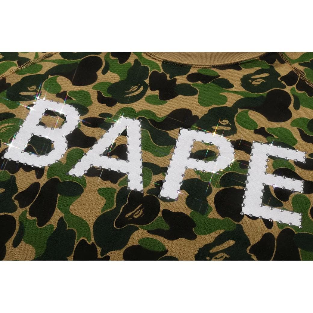 Худи A BATHING APE Bape Abc Camo Crystal Stone Crewneck - изображение 4