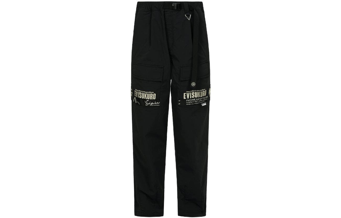 Штаны EVISU Slogan Embroidery Cargo Fashion Fit Pants - изображение 1
