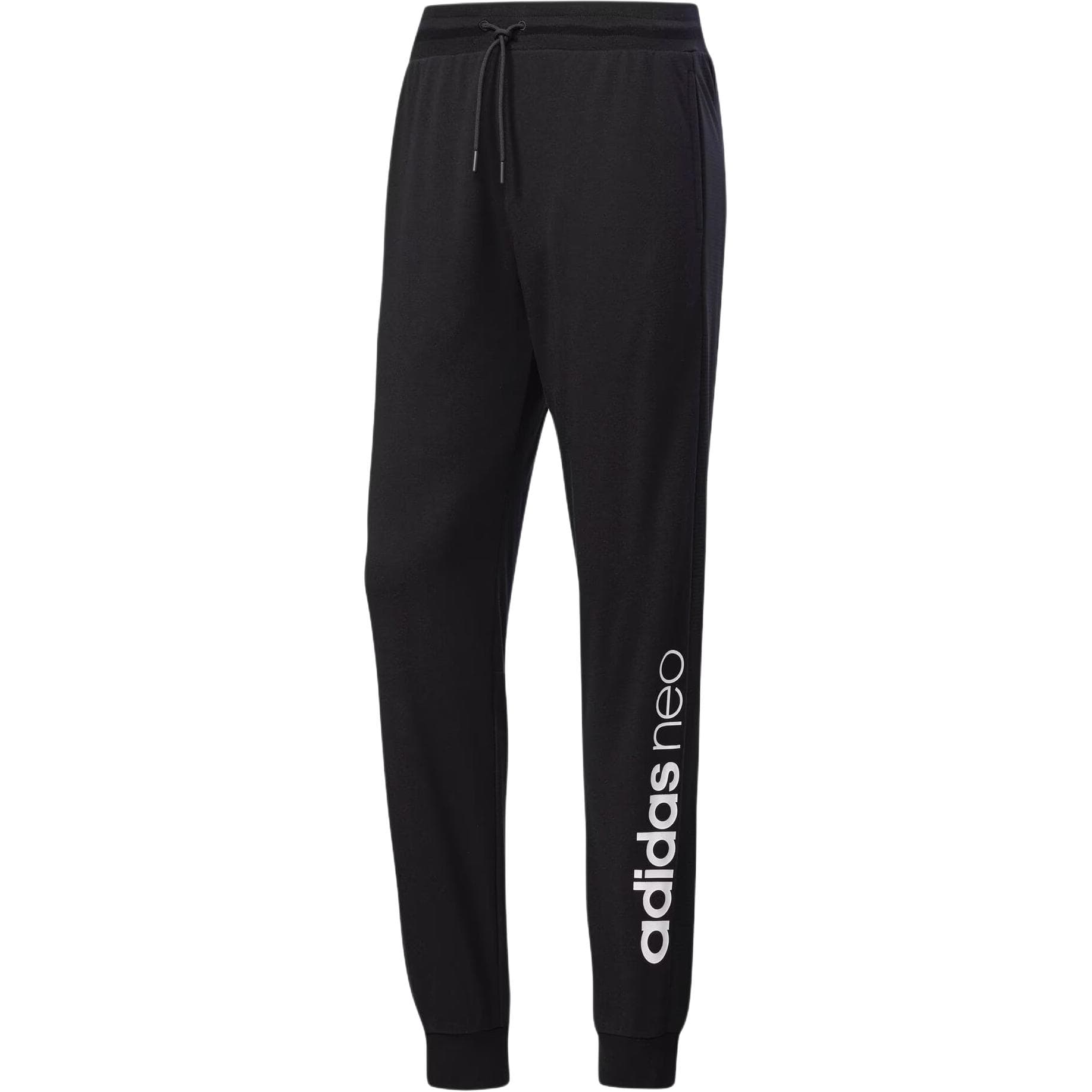 Штаны Adidas Neo Вязаные Спортивные Брюки Мужские Черные - изображение 1
