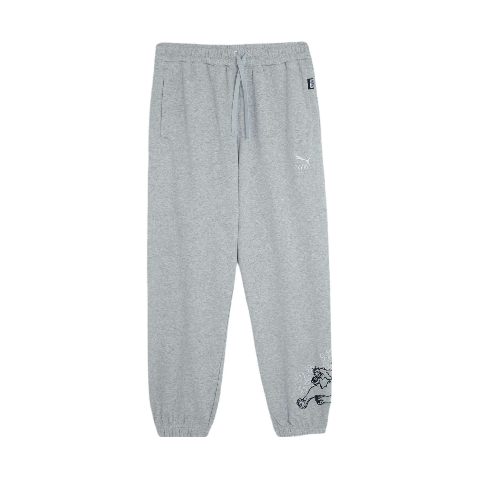 Штаны PUMA BZ CC Тренировочные штаны TR Повседневные штаны Мужские Светлый Меланжевый Серый - изображение 1