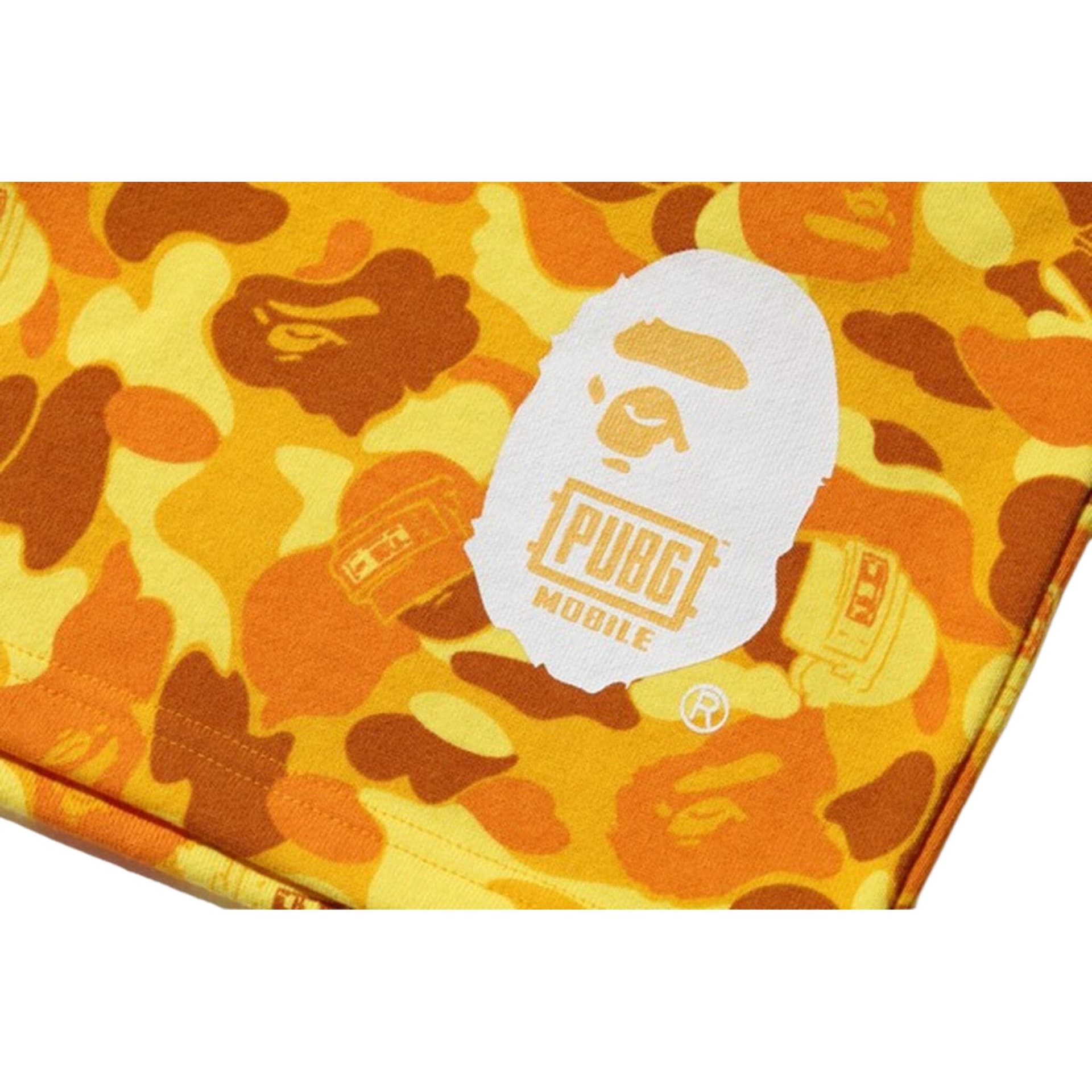 Шорты A BATHING APE x PUBG Camo Shorts Yellow - изображение 3