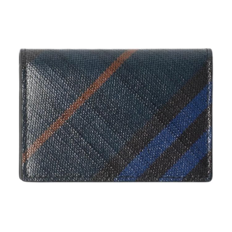 Картхолдер Burberry Складной Футляр Для Карт В Клетку 4 Отделения Для Карт Карман Со Свободным Доступом Вручную Прокрашенные Края - изображение 2