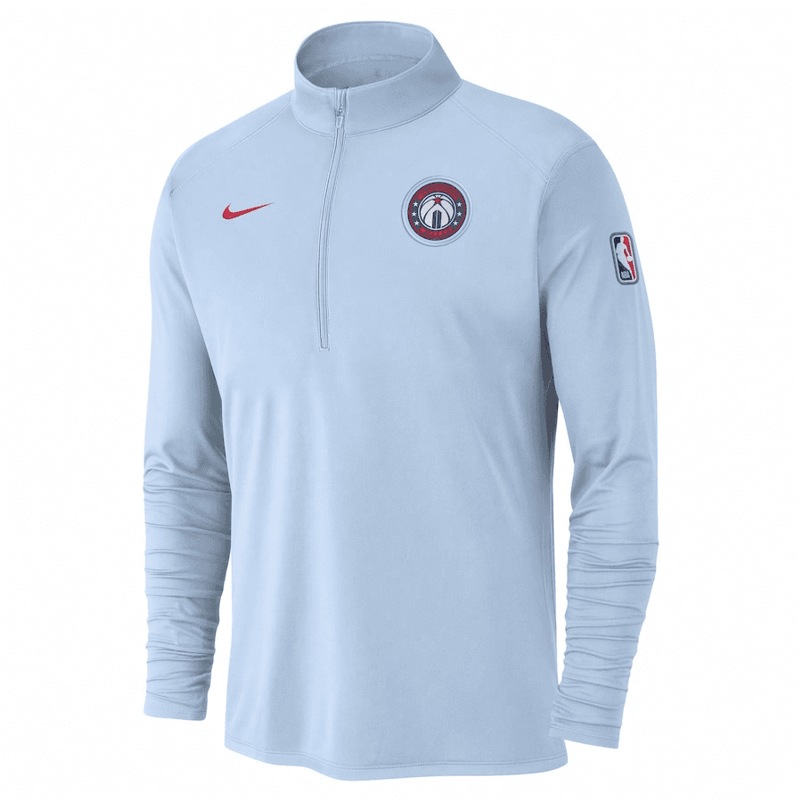 Худи Nike x NBA Washington Wizards Pullover LS Light Blue - изображение 1