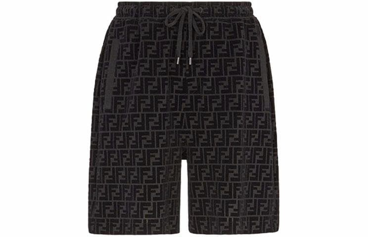 Шорты Fendi Logo Print Drawstring Shorts - изображение 1