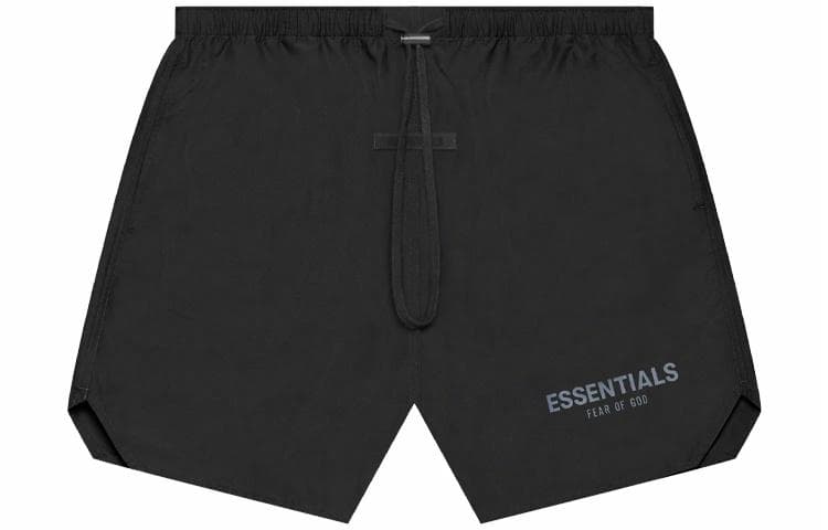 Шорты Fear of God Essentials SS21 Volley Short Stretch Limo Black Logo - изображение 1