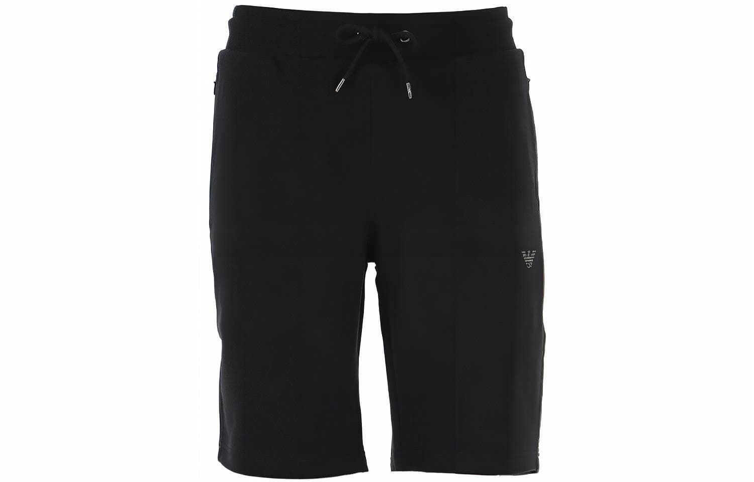 Шорты Emporio Armani SS21 Logo Drawstring Shorts Black - изображение 1