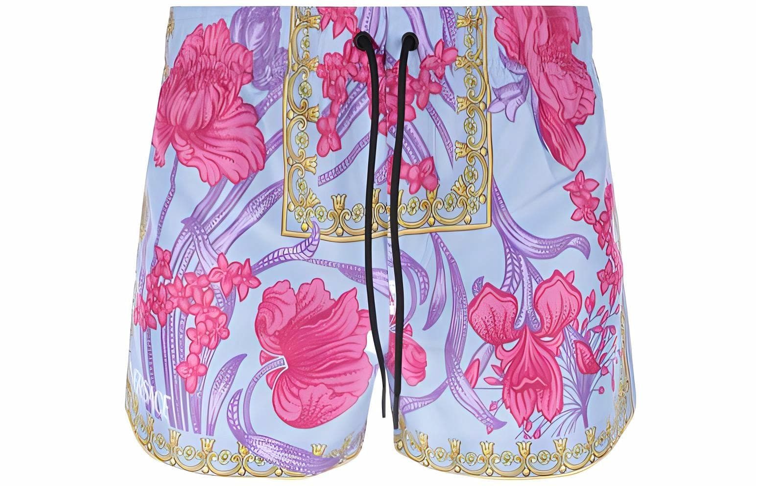 Шорты Versace SS22 Floral Swim Shorts Pink - изображение 1