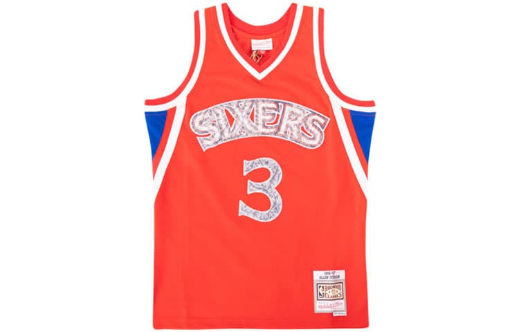 Баскетбольная майка Mitchell Ness NBA 75 SW 96-97 76 3 - изображение 1