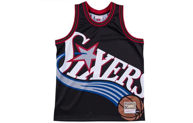 Баскетбольная майка Mitchell Ness big face 76 - изображение 1