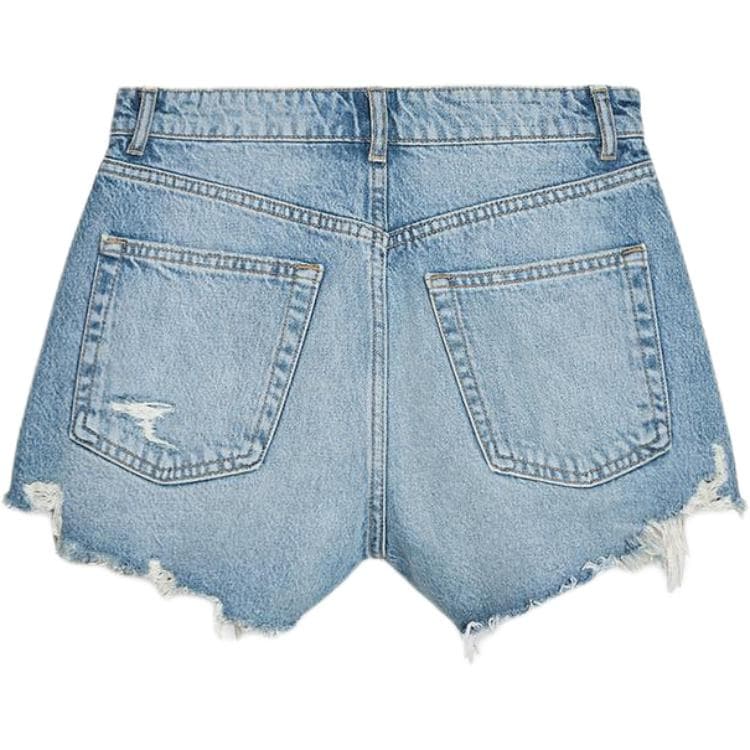 Zara Trf Джинсовые шорты Женские Синие - изображение 2