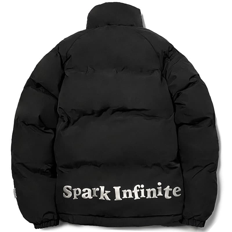 Зимняя куртка пуховик MIRACLE KILL x SPARK INFINITE Хлопковый пуховик Пальто Мужской Черный - изображение 1