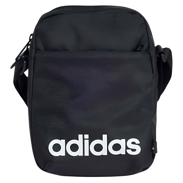 Мини-сумка Adidas Полиэстеровая ткань Сумка через плечо Стандартная (стандартная) Унисекс Черная - изображение 1