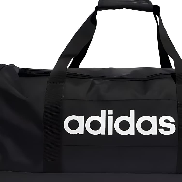 Спортивная сумка Adidas Полиэстеровая тканевая сумка для спорта в офисе среднего размера унисекс черная - изображение 5