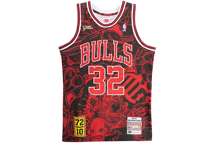 Баскетбольная майка Mitchell Ness NBA x Hebru Brantley 95-96 32 - изображение 1