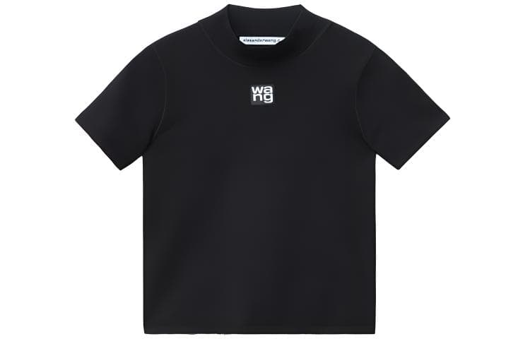Alexander Wang Logo Knit T-Shirt Black - изображение 1