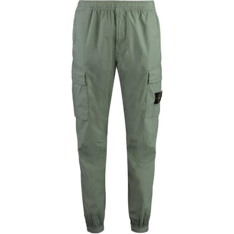 Штаны STONE ISLAND Повседневные брюки Мужские Зеленые - изображение 1