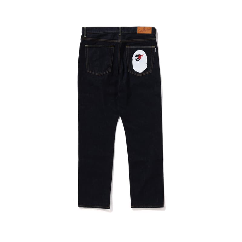 Штаны A BATHING APE FW24 Джинсы Мужской Темно-синий - изображение 1