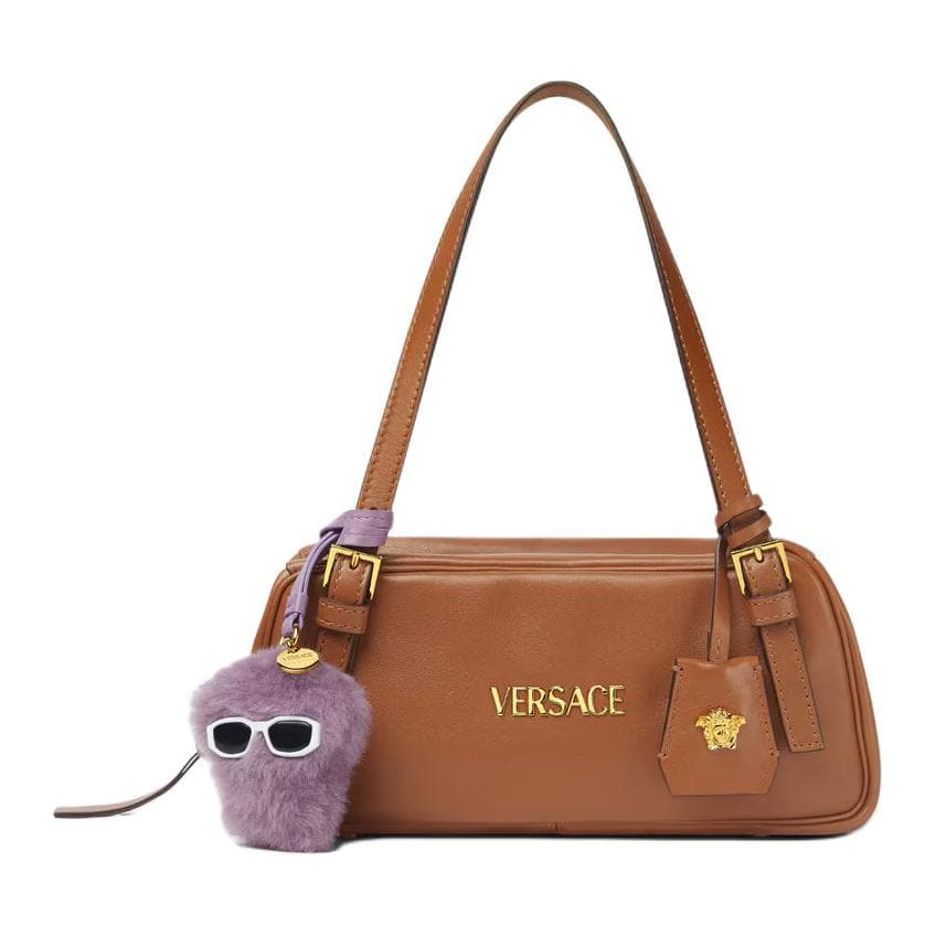 Сумка VERSACE Medusa Овечья кожа Сумка Аксессуар Женский Фиолетовый - изображение 3