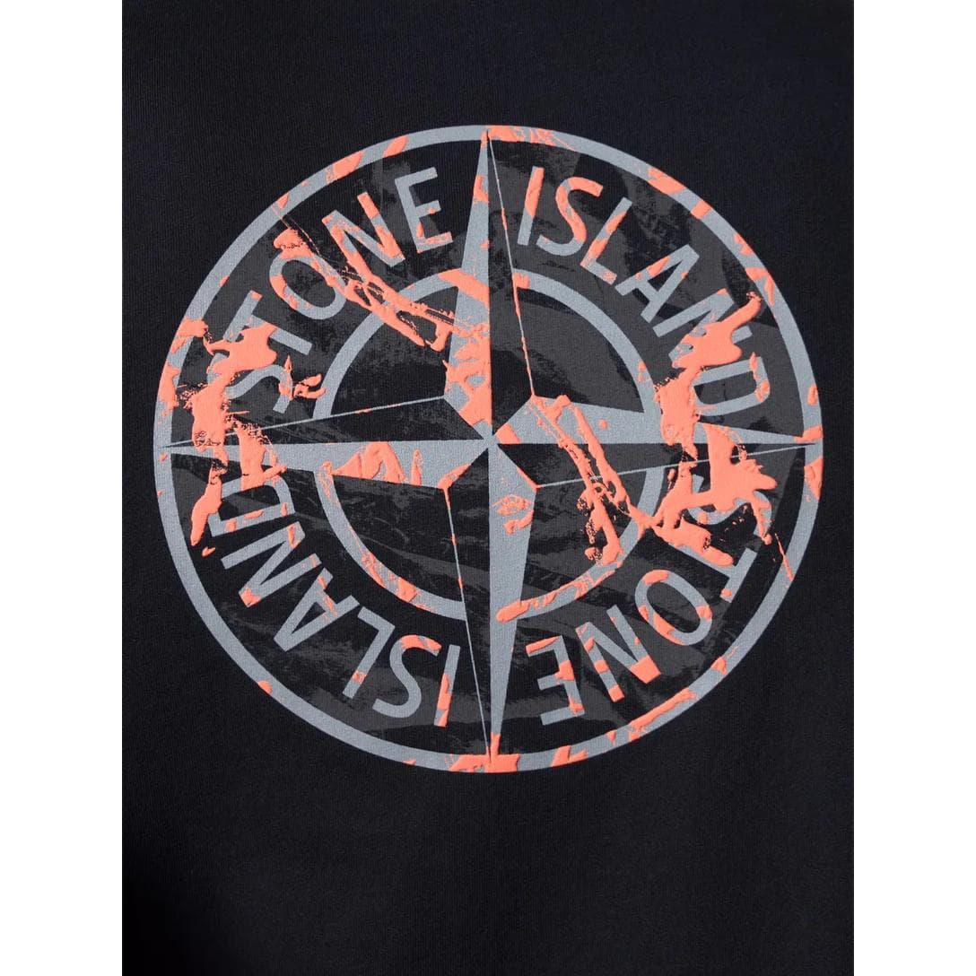 Футболка STONE ISLAND SCAN CAMO T Рубашка Мужская Черная - изображение 7