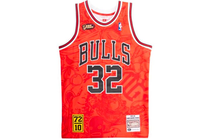 Баскетбольная майка Mitchell Ness NBA x Hebru Brantley 95-96 32 - изображение 1