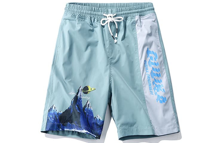 Шорты Guuka Light Green Men's Casual Shorts Guuka Светло-зеленые Мужские Повседневные Шорты - изображение 1