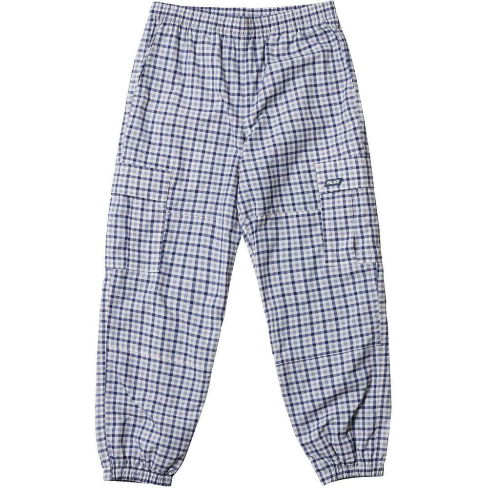 Штаны PALACE SS24 LIGHTER SHELL CARGO BLUE GINGHAM CHECK - изображение 1