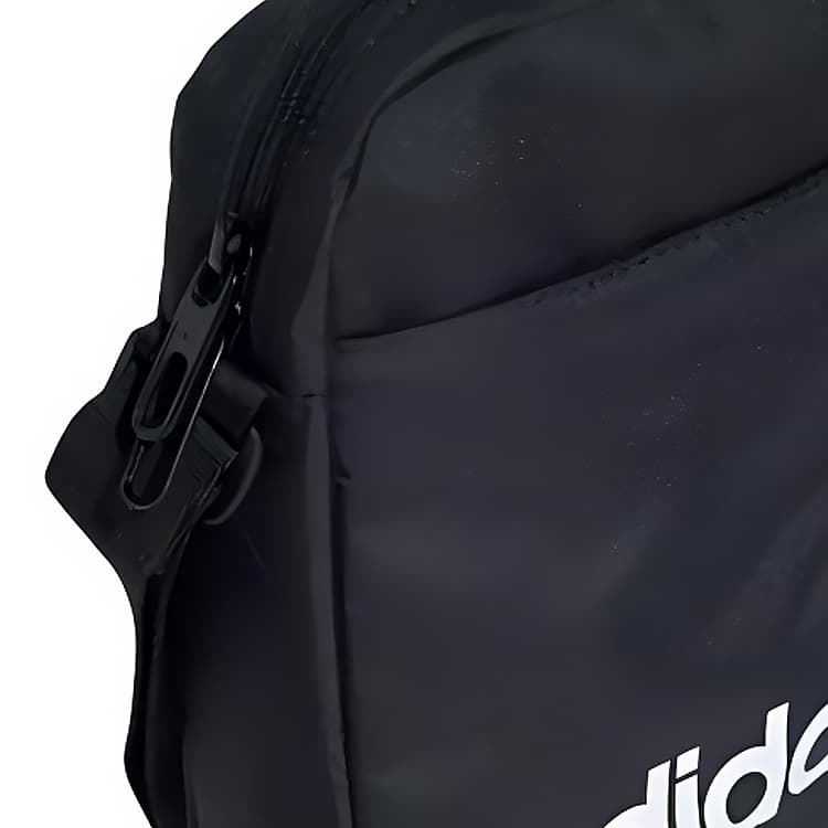 Мини-сумка Adidas Полиэстеровая ткань Сумка через плечо Стандартная (стандартная) Унисекс Черная - изображение 4