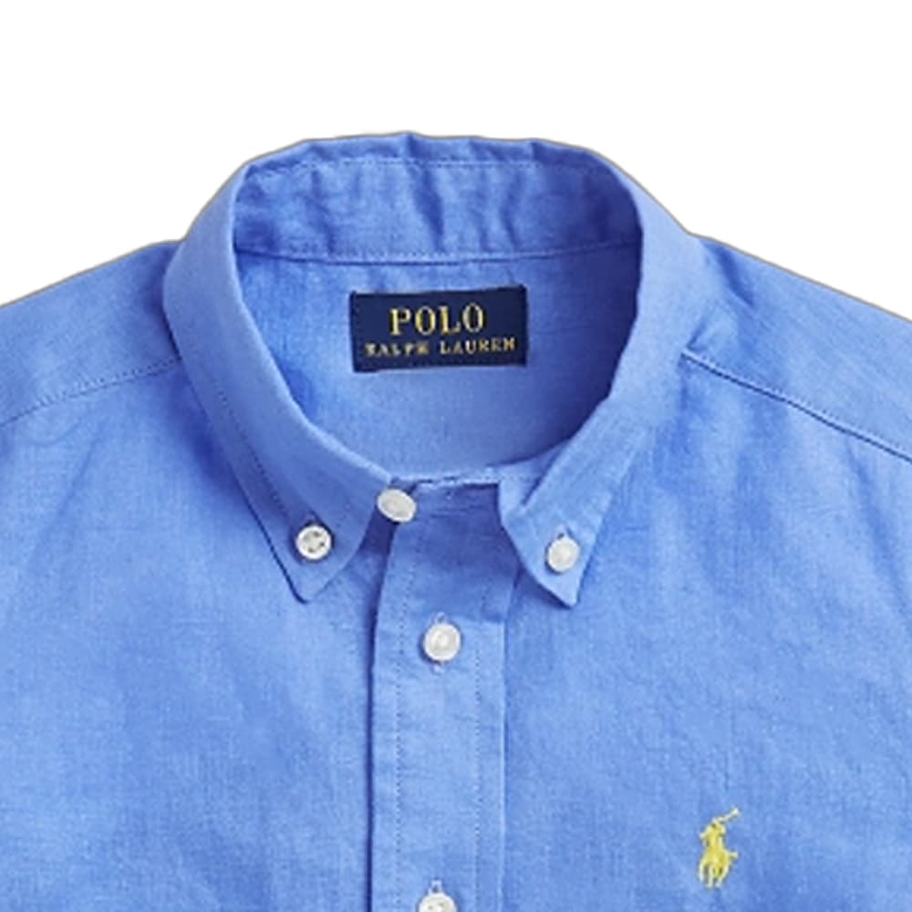 Polo Ralph Lauren Рубашка Весенне-летняя Осенняя Детская Hong KONG Островной синий - изображение 5