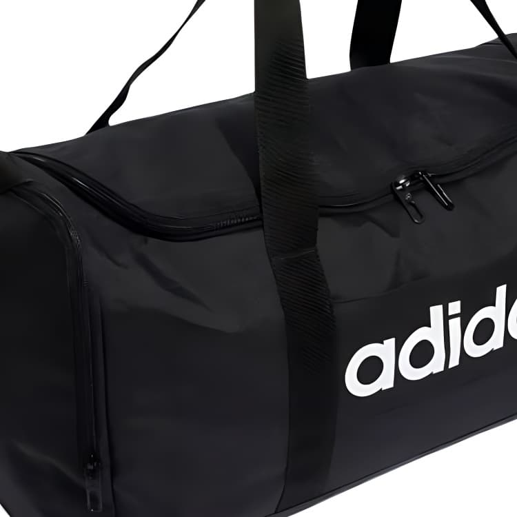 Спортивная сумка Adidas Полиэстеровая тканевая сумка для спорта в офисе среднего размера унисекс черная - изображение 4