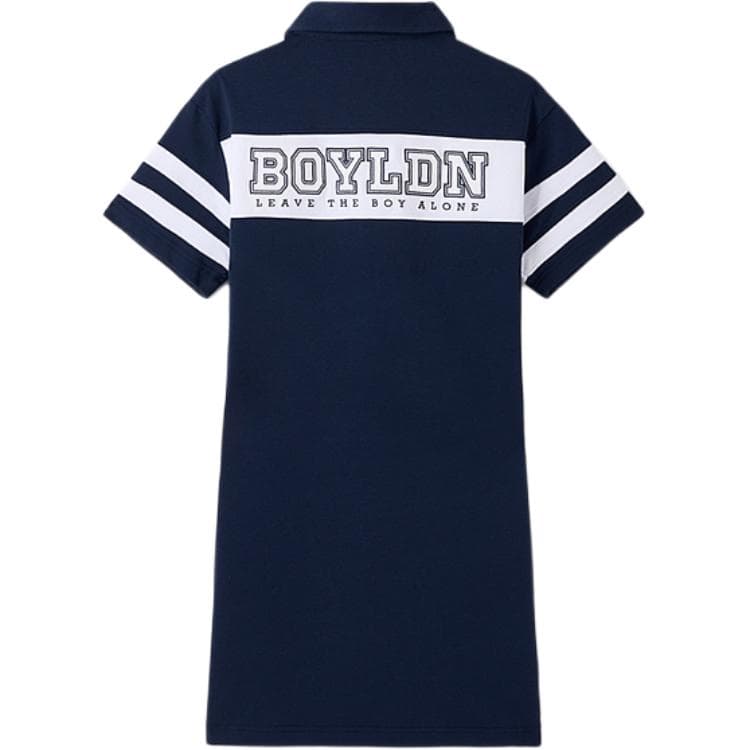 Платье Boy London Короткое платье с короткими рукавами женское темно-синий белый - изображение 2