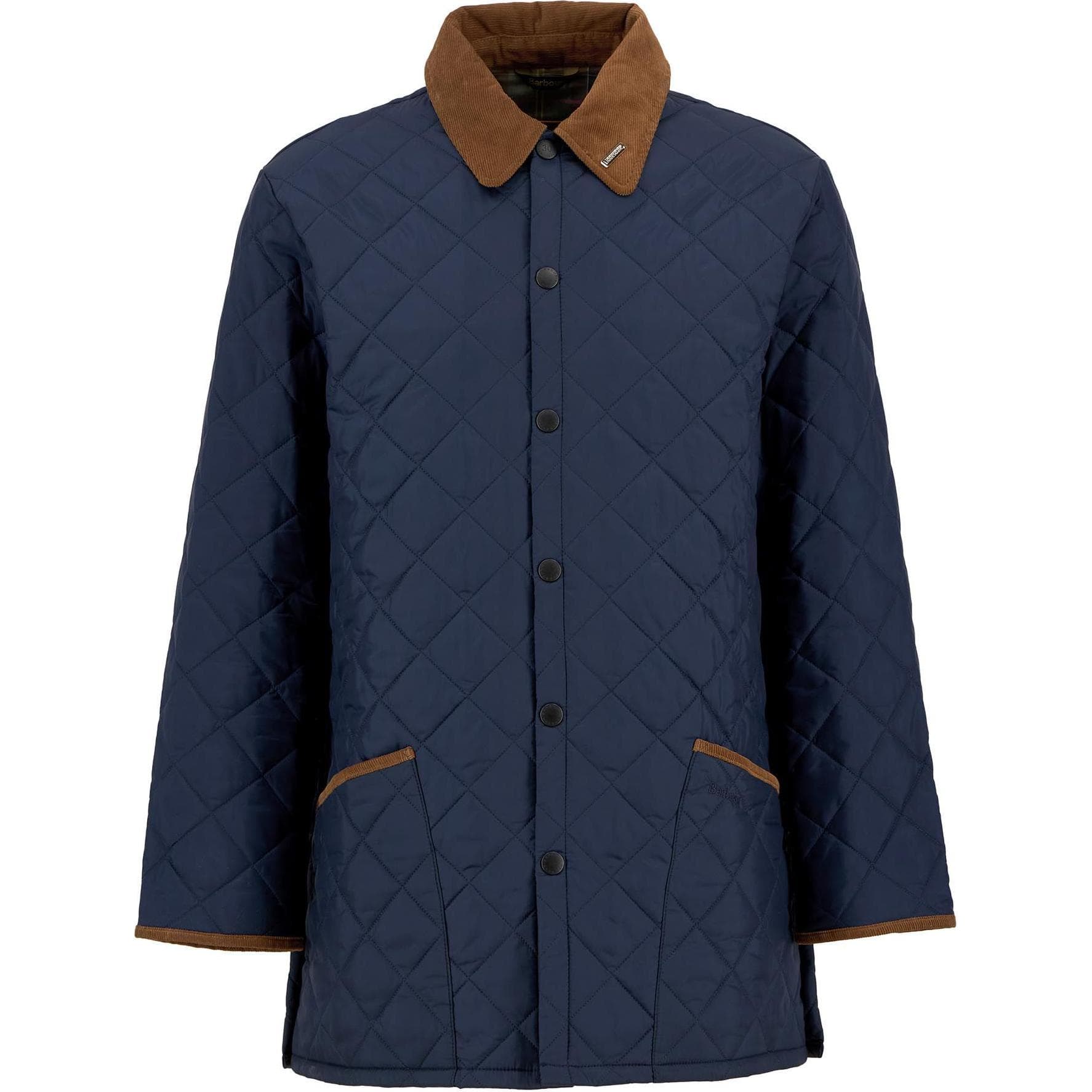Зимняя куртка пуховик Barbour FW24 Пуховик Мужской Морской Синий - изображение 1