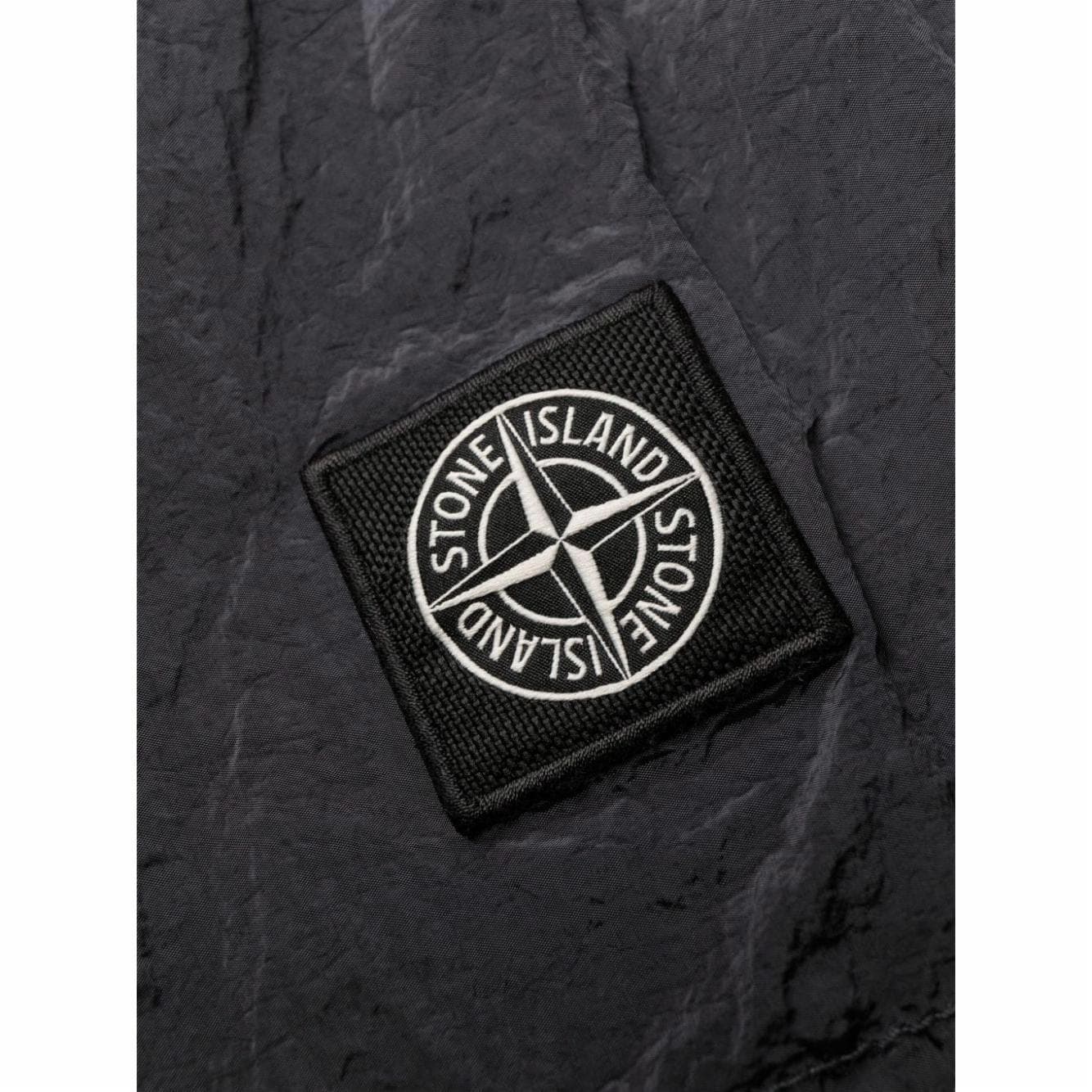 Шорты Stone Island Metal Nylon Logo Shorts Black - изображение 6