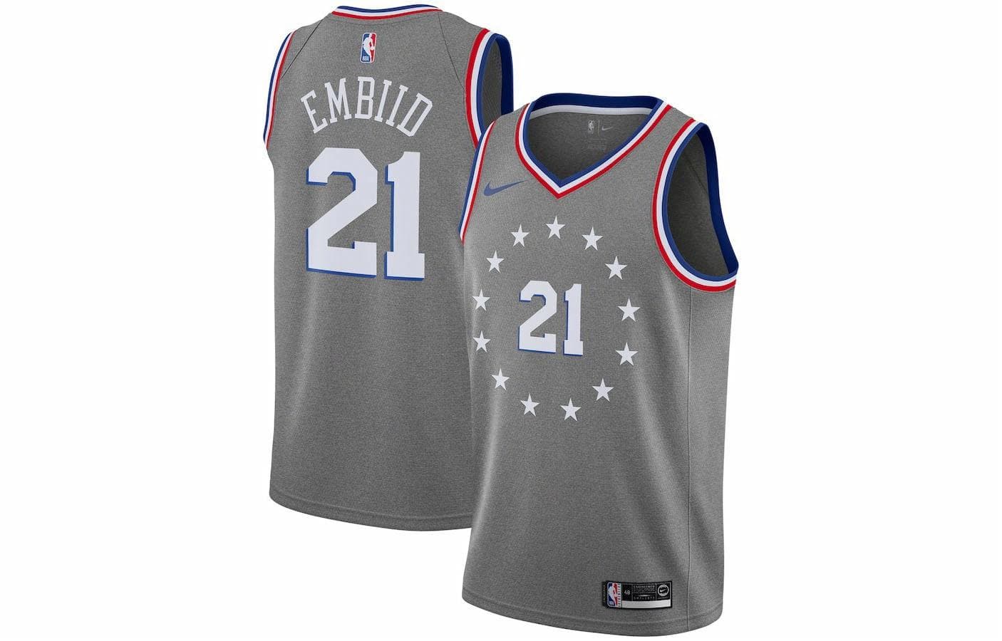 Баскетбольная майка Nike NBA Joel Embiid City Edition Jersey - изображение 3