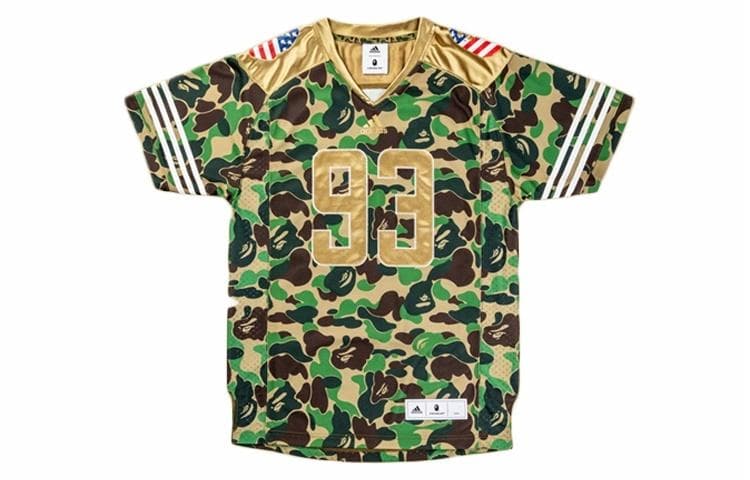 BAPE x adidas Camo Football Tee - изображение 1