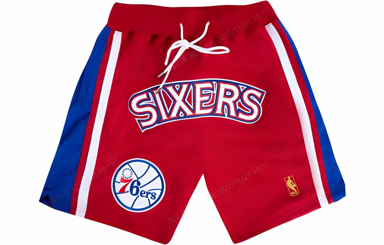 Баскетбольные шорты Mitchellness X Just Don NBAlogo 96-97 76 - изображение 1