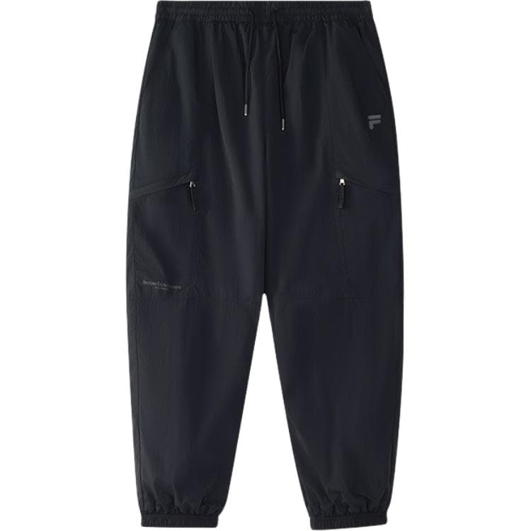 Штаны FILA FUSION FUSIONEER SS25 Повседневные брюки Мужские Глубокий черный - изображение 1