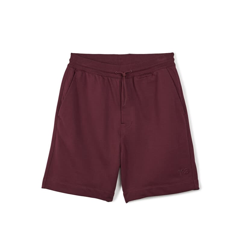 Шорты Y-3 FT SHORTS Шнуровка Минималистичный Однотонный Спортивные повседневные шорты Мужской Бордовый - изображение 1
