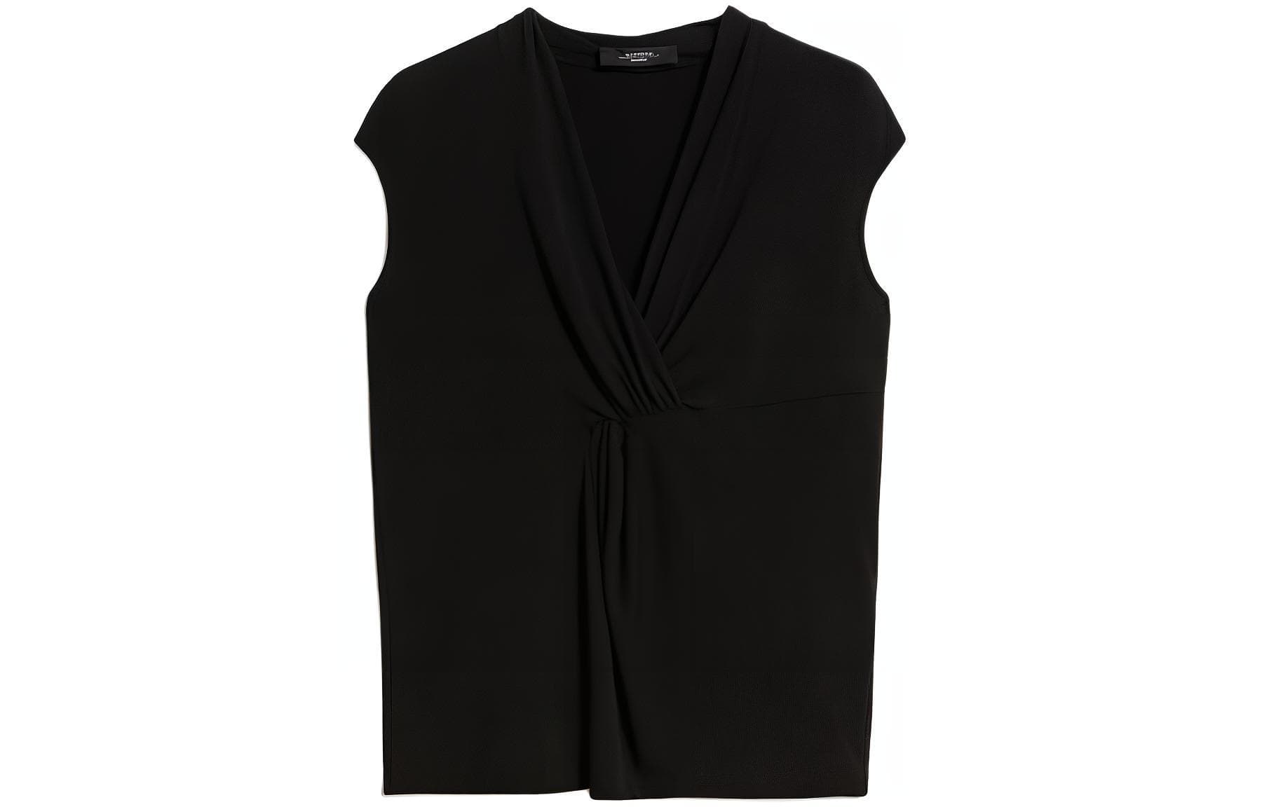 Майка WEEKEND MaxMara Negozi Lyocell Jersey Top V - изображение 1