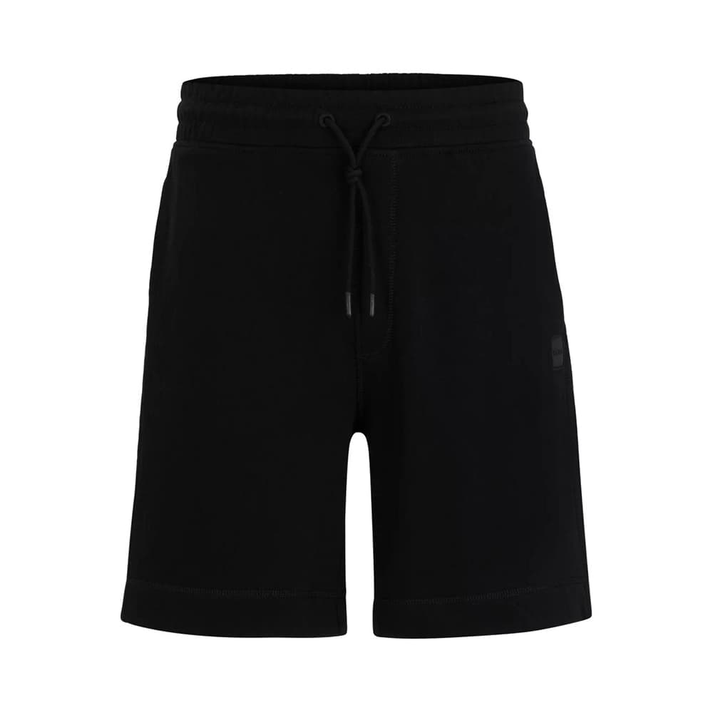 Шорты HUGO BOSS Cotton-Terry Regular-Fit Shorts With Logo Badge - изображение 1