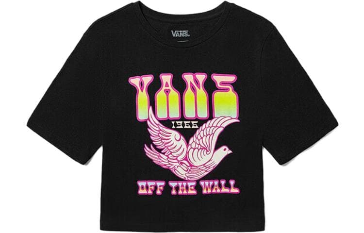Футболка VANS Dove Crop Crew Черная Женская Футболка - изображение 1