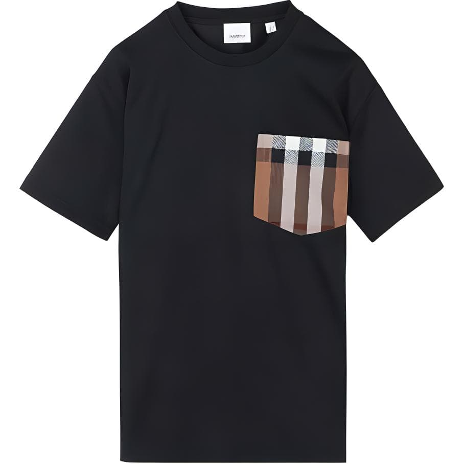 Футболка Burberry Черные Женские Футболки - изображение 1