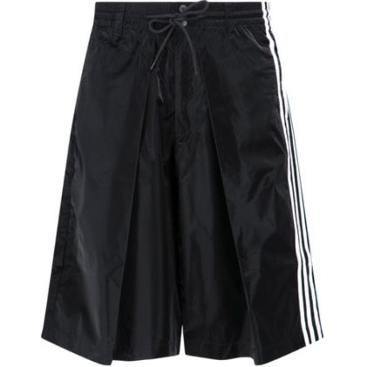 Шорты Y-3 TRP Shorts Однотонный Полосатый Эластичный Повседневные шорты Мужской Черный - изображение 1