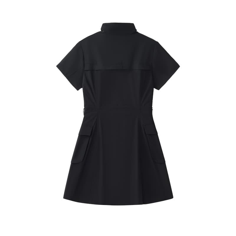 Платье FILA FUSION FILA FUSION X Короткое платье с короткими рукавами для женщин глубокий черный BK - изображение 2