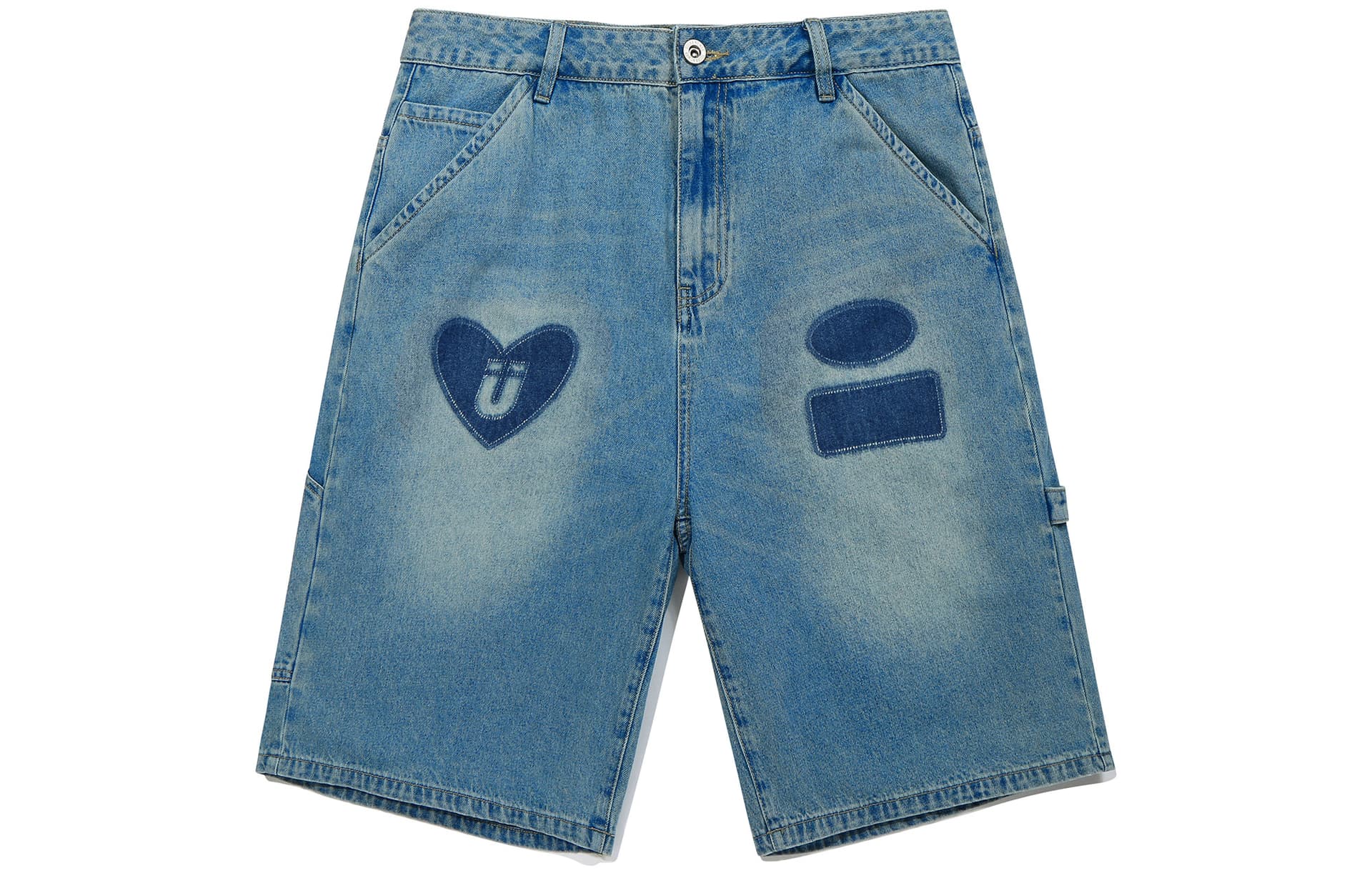 Джинсовые шорты Guuka Men's Blue Denim Shorts Guuka Мужские синие джинсовые шорты - изображение 1