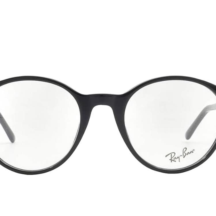 Оправа RayBan Ацетатные круглые оправы для очков унисекс черные - изображение 2