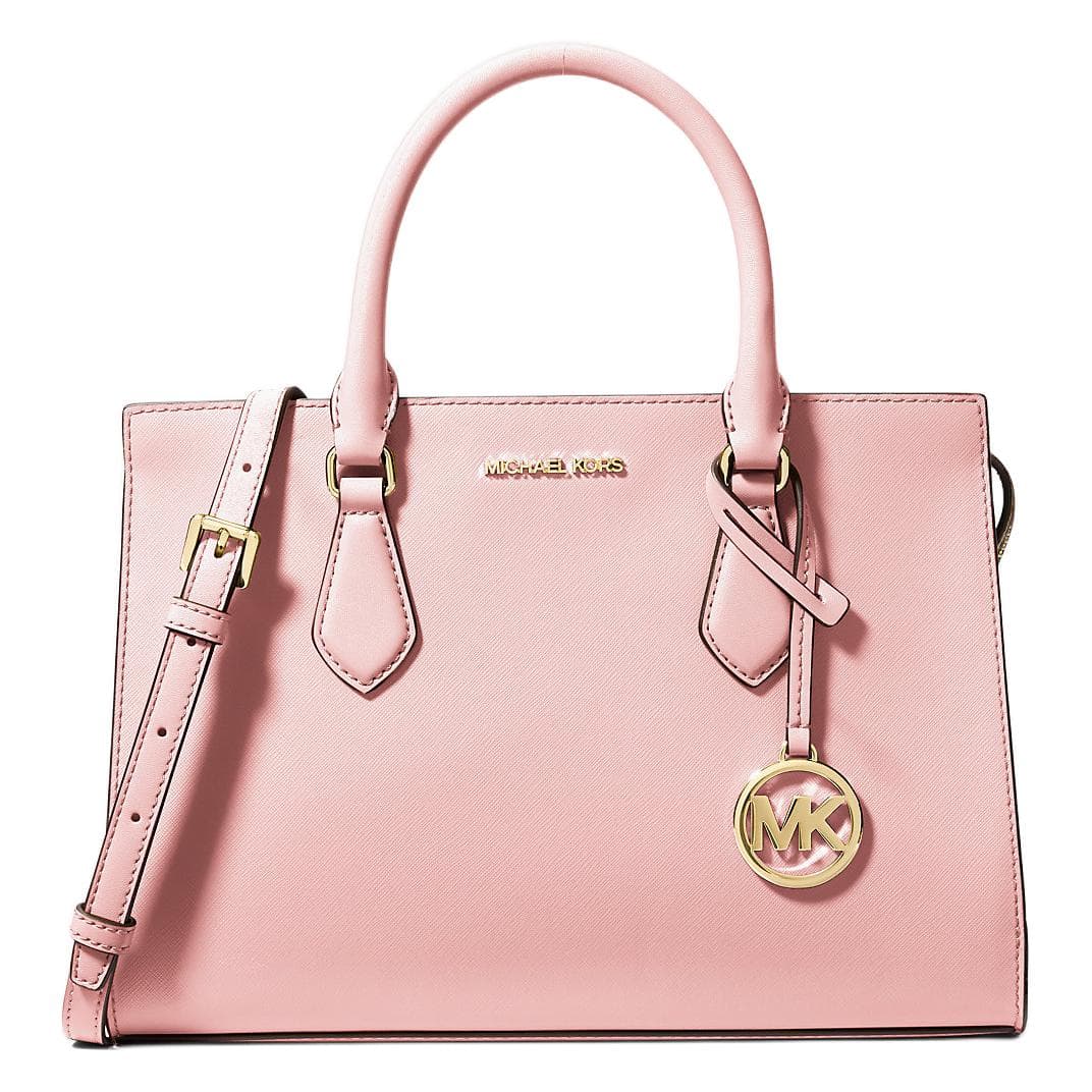 Сумка MICHAEL KORS SHEILA Покрытый холст Одно плечо Сумка Средний Женские Розовый - изображение 1