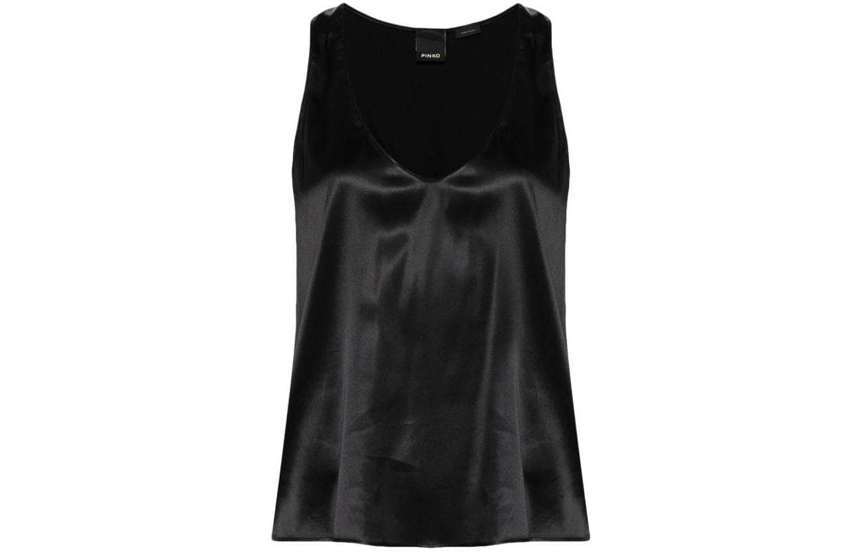 Майка PINKO Sleeveless Stretch Satin Top - изображение 1