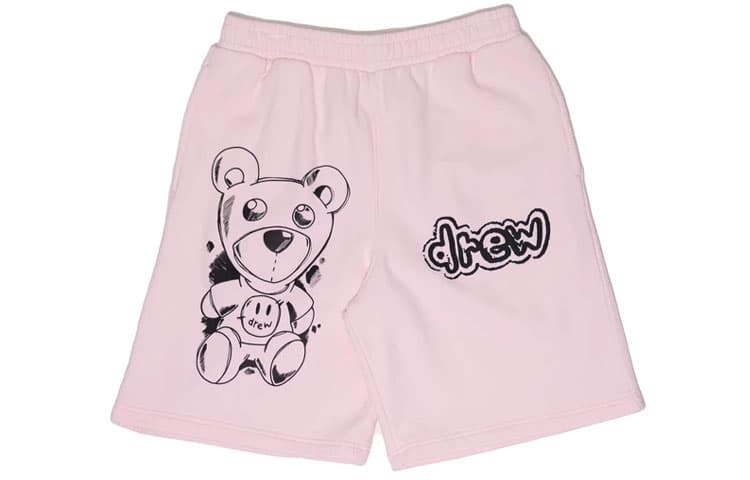 Шорты Drew House FW21 Theodore Sketch Sweatshort Pale Pink logo Logo - изображение 1