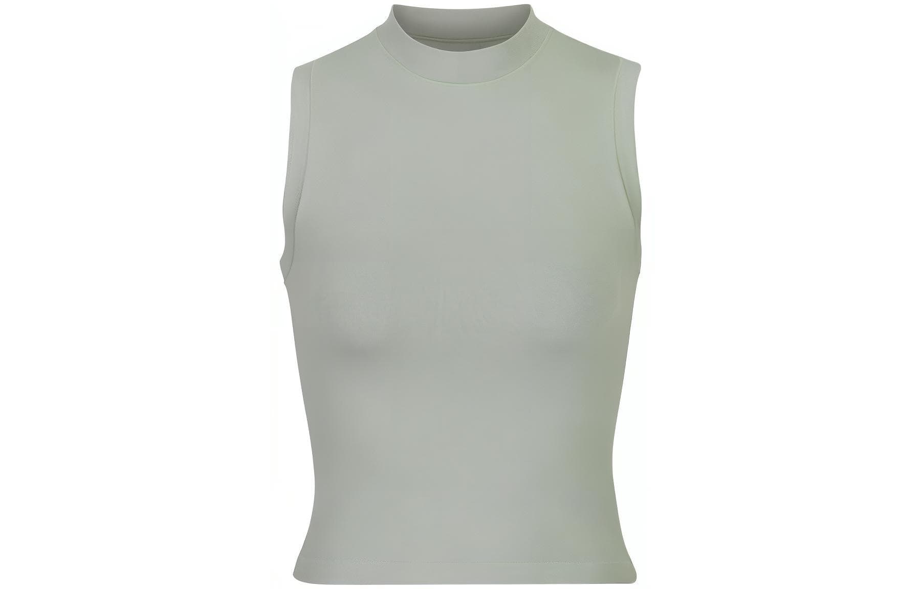 Майка SKIMS COTTON JERSEY MOCK NECK TANK mineral - изображение 1